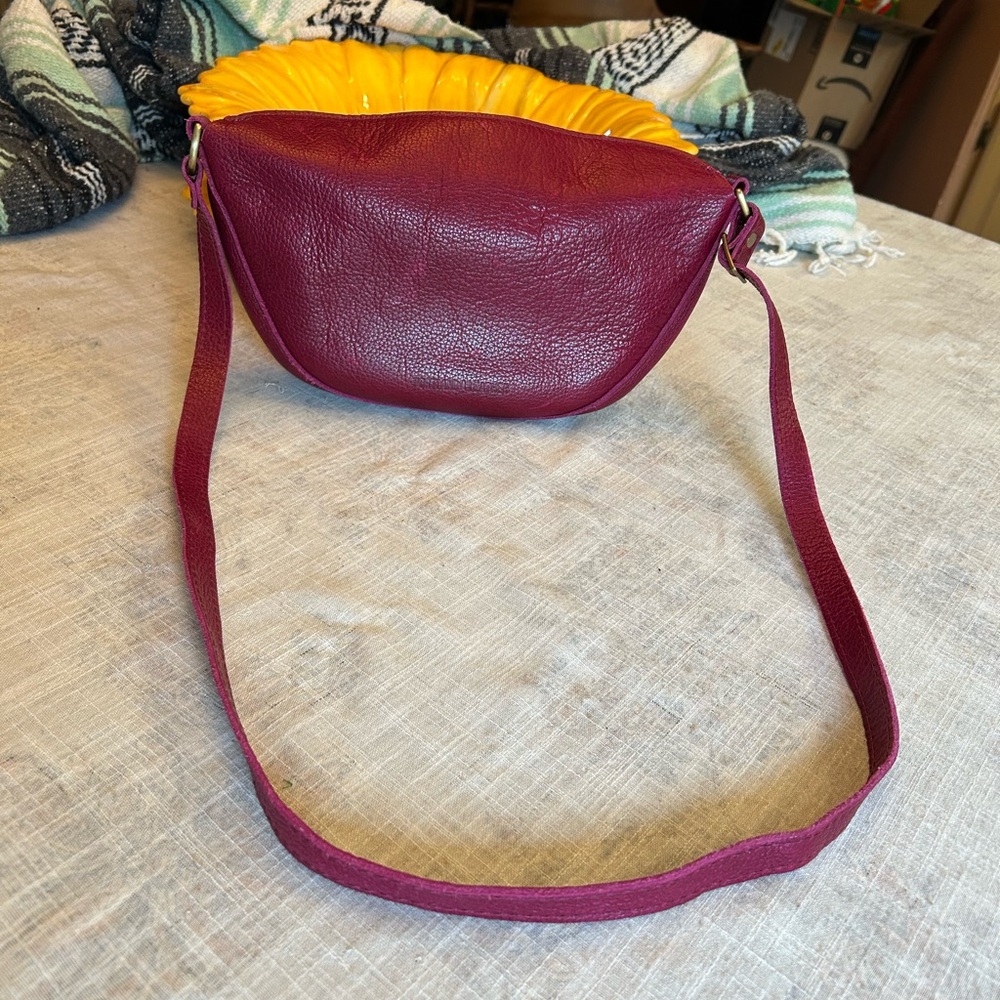Portland Leather Goods Medium Koala bag in Orchid